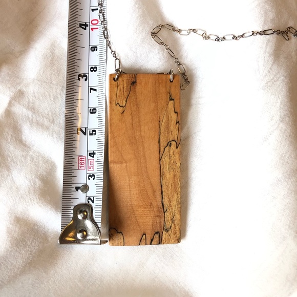 Handmade Wood Necklace - Picture 6 of 7